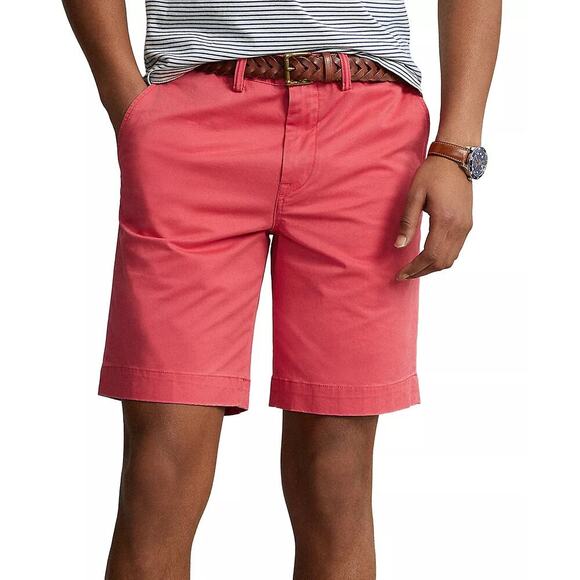 Polo Ralph Lauren Other - POLO RALPH LAUREN Stretch Classic Fit 9” Seam Chino Shorts Pink Boy Youth 16 XL